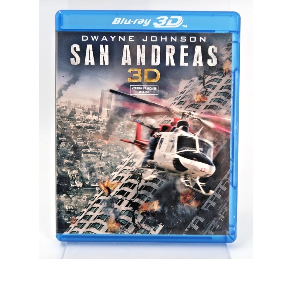 San Andreas 3D Blu-ray Dwayne Johnson Warner Bros Action Movie Bilingual Case
